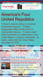 Mobile Screenshot of americasfourrepublics.com